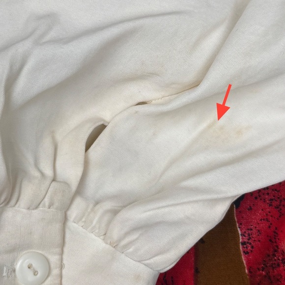 Bobbie Brooks Vintage Blouse Size 20 Abstract Print Puff Sleeve USA Made - Picture 9 of 10